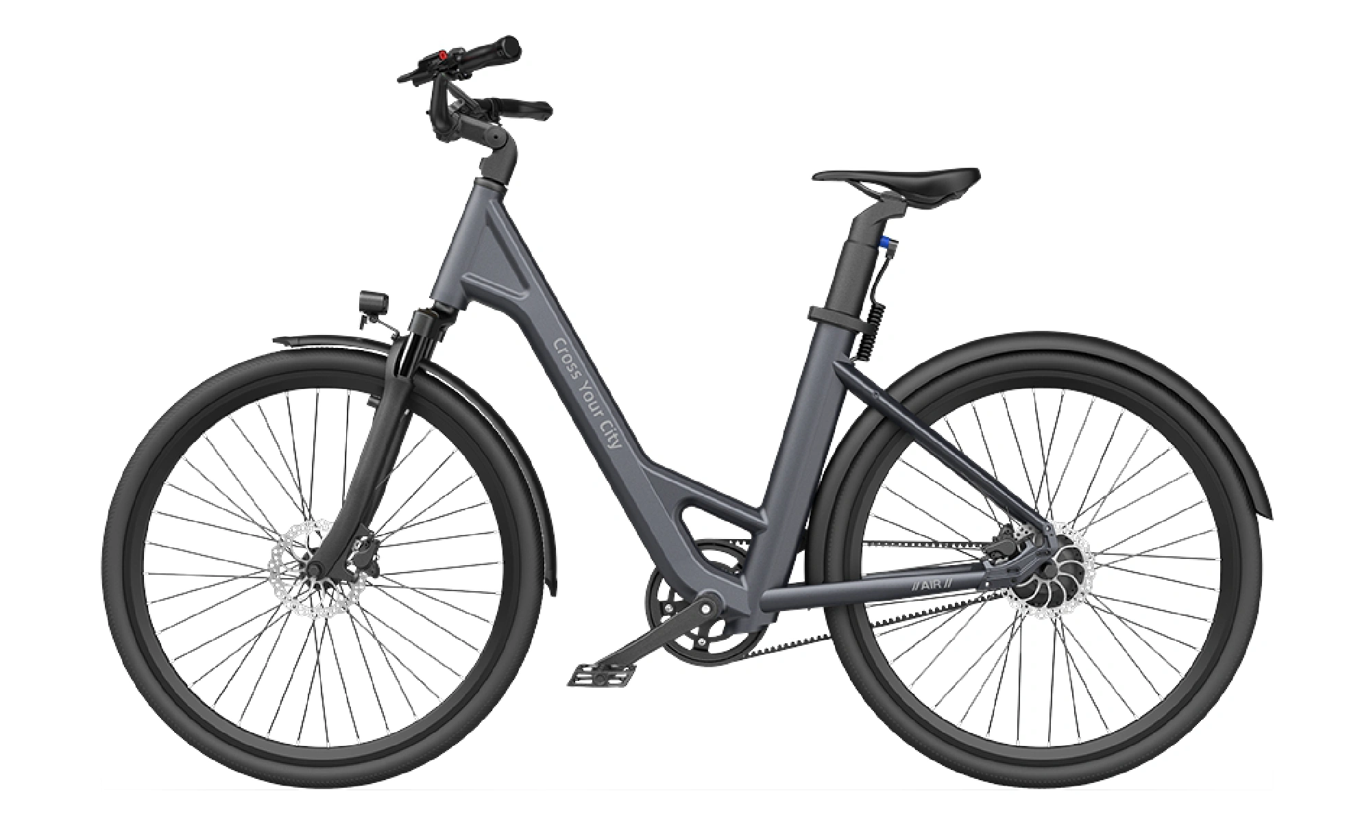 ADO Air28電動アシスト自転車 グラファイト | 正規販売代理店MOTORISTS